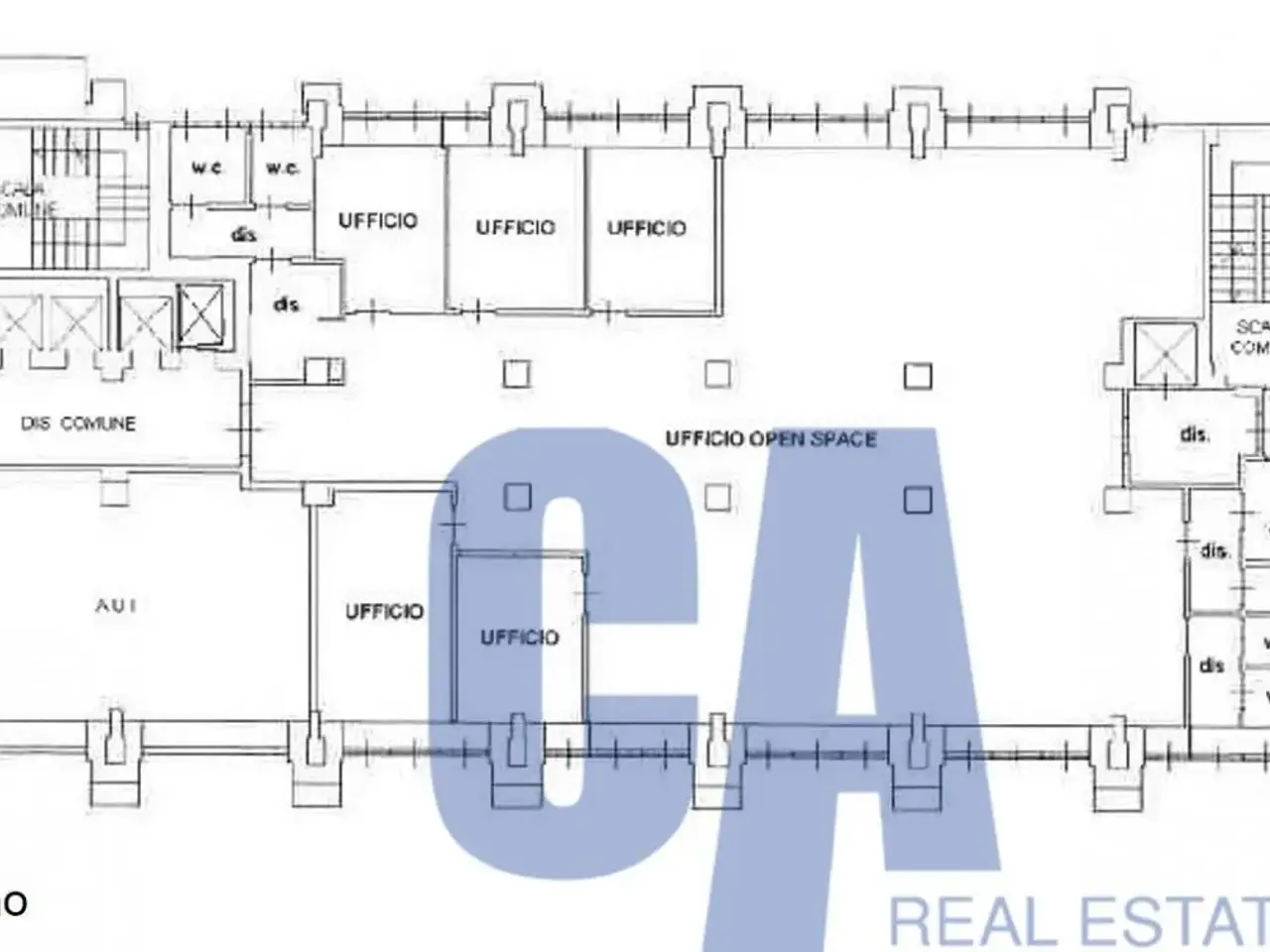 Ufficio in Via Schievano Enrico, Milano, {3} - Planimetria 1