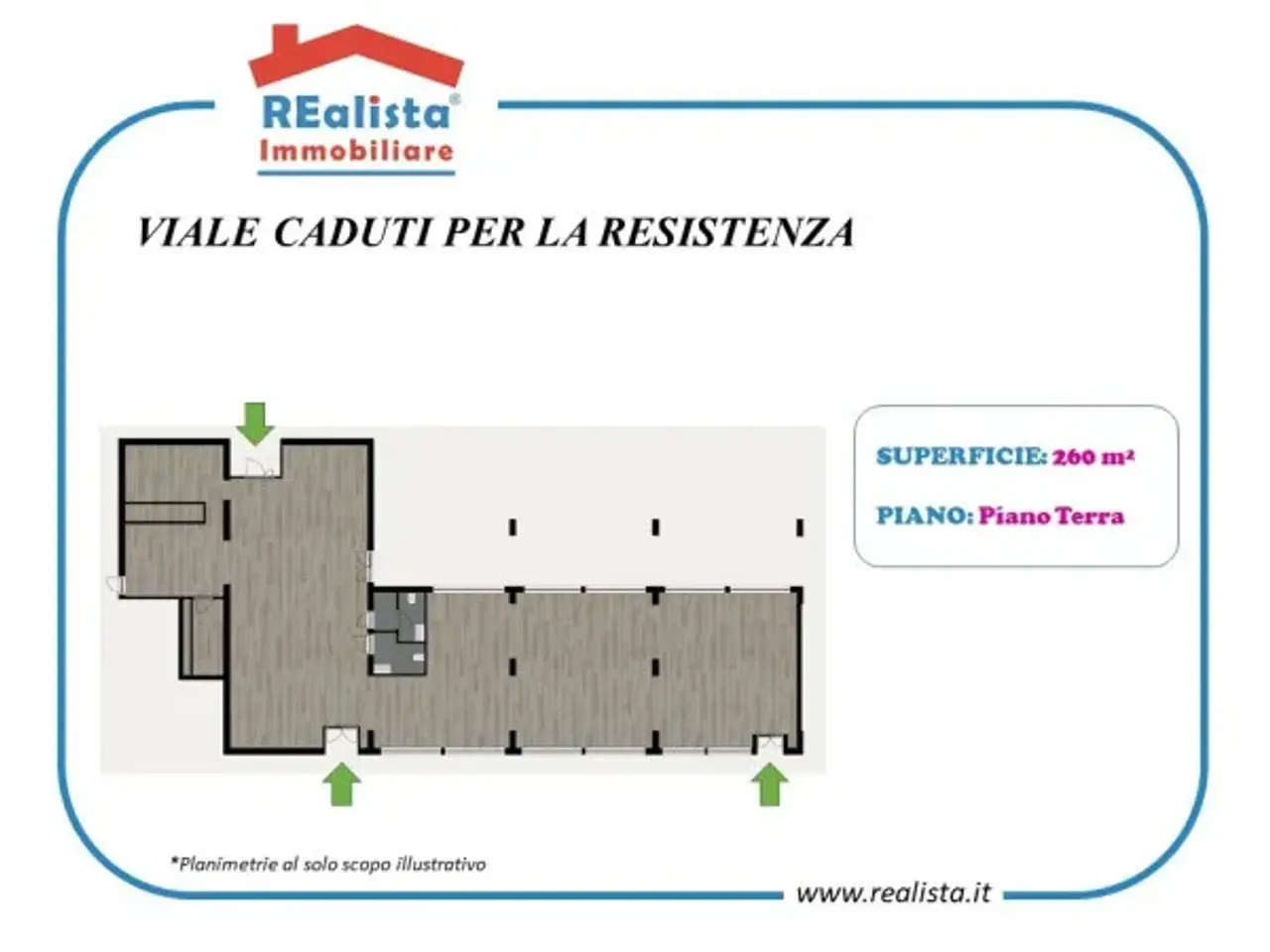 Negozio in Viale dei Caduti per La Resistenza, Roma, {3} - Planimetria 1