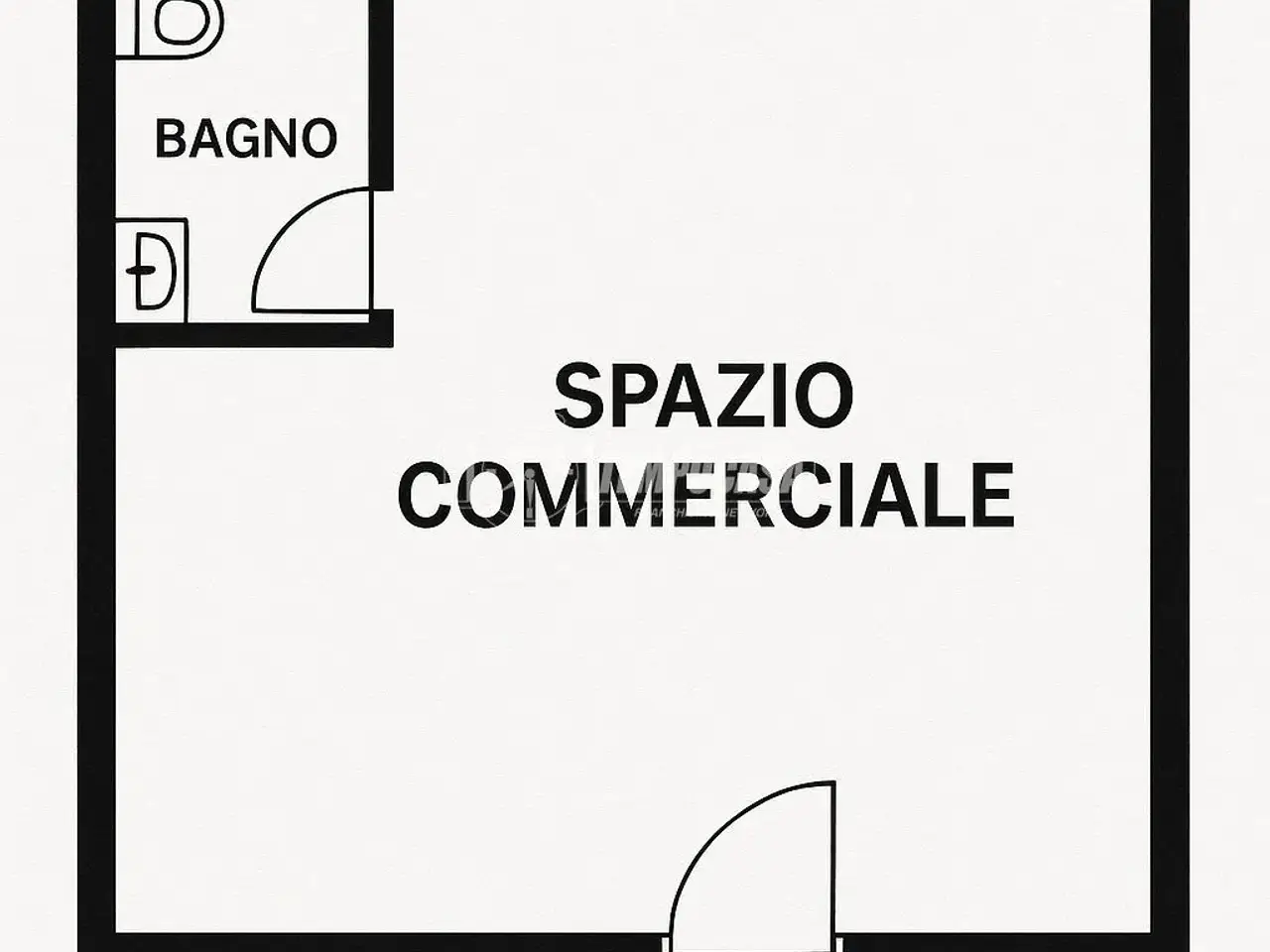 Negozio in Via Eurialo, Napoli, {3} - Planimetria 1