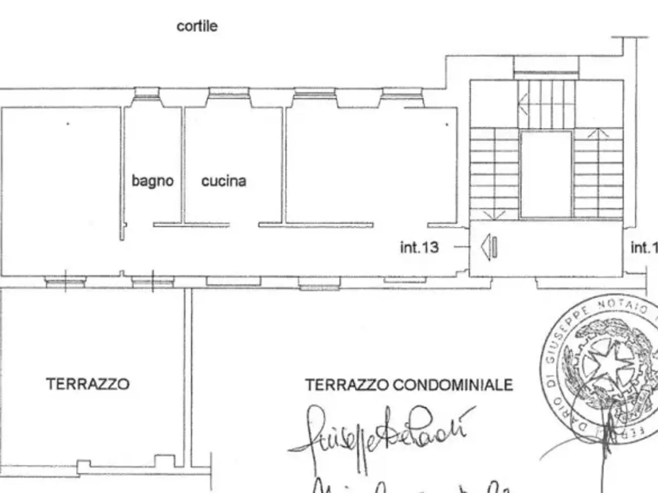 Bed & Breakfast in Via Ostiense 363, Roma, {3} - Planimetria 1