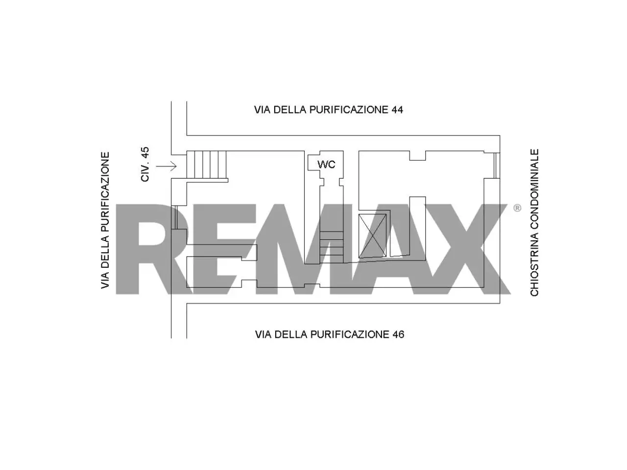 Magazzino in Via della Purificazione 45, Roma, {3} - Planimetria 1