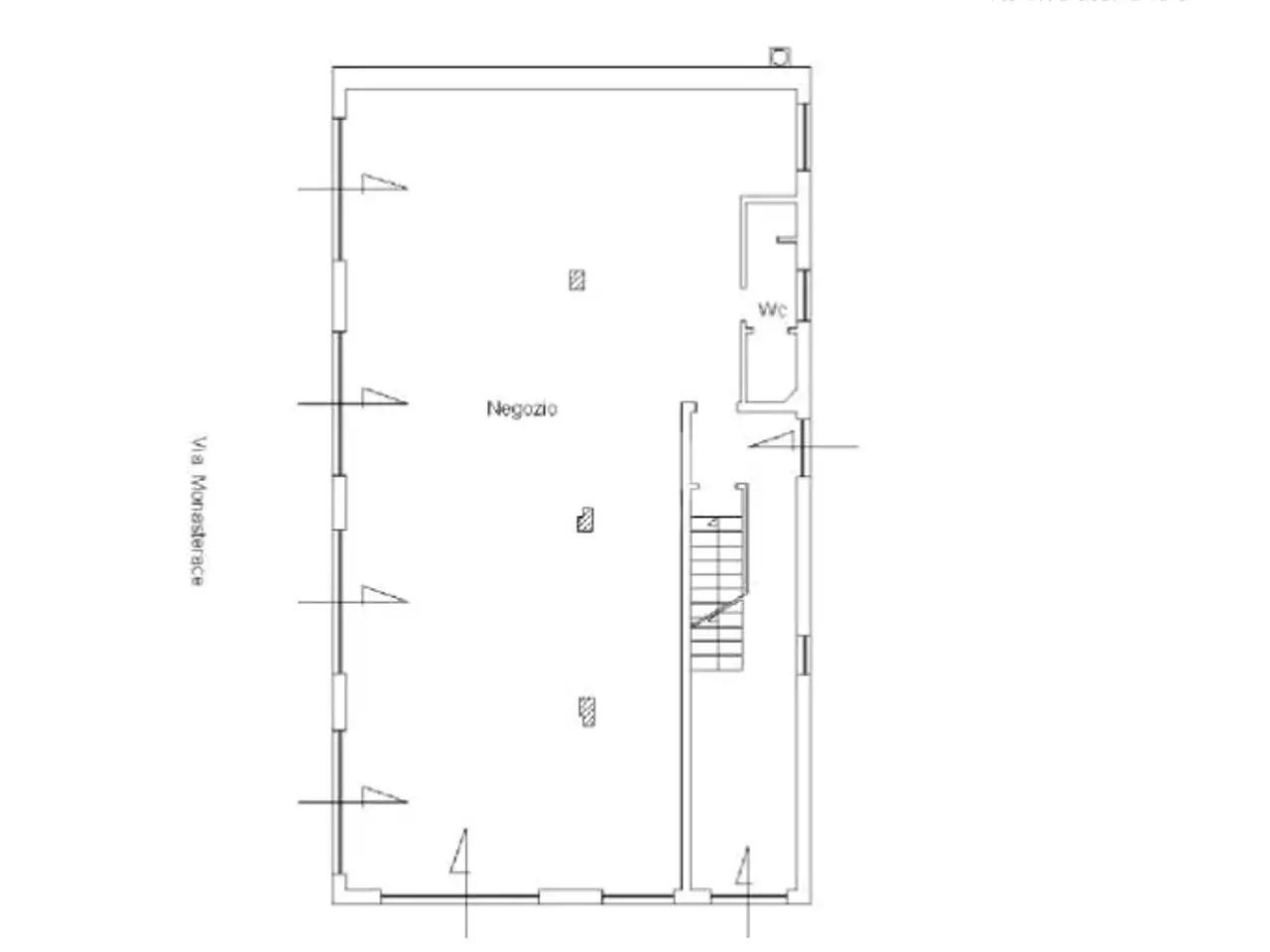 Negozio in Via Serrata 54, Roma, {3} - Planimetria 1