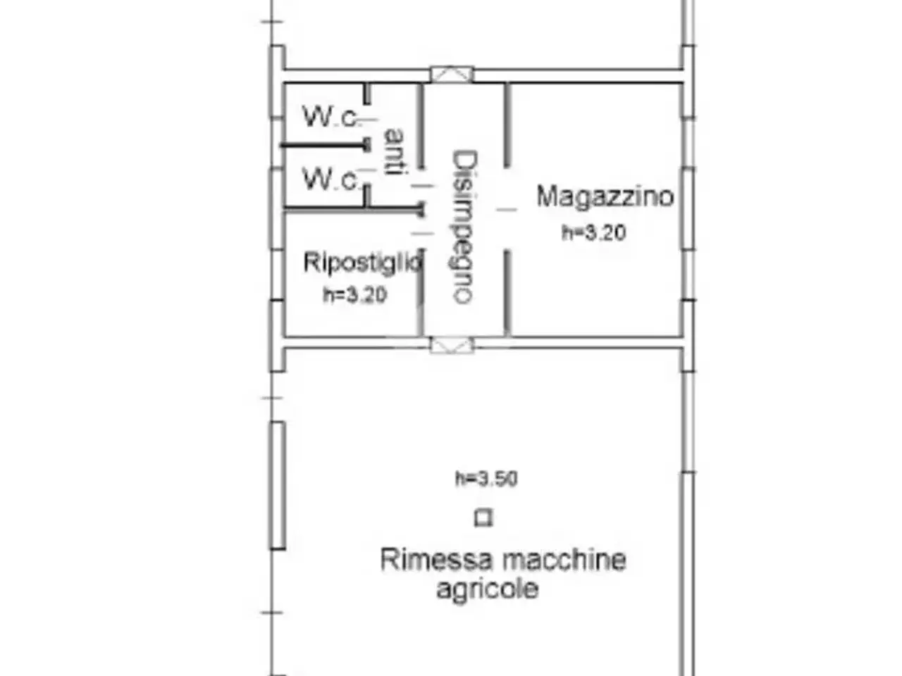 Magazzino in Via Matteotti 24, Vigonza, {3} - Planimetria 1