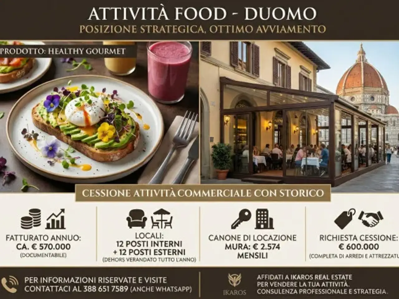 Ristorante in Piazza del Duomo 9, Firenze, {3} - Planimetria 1