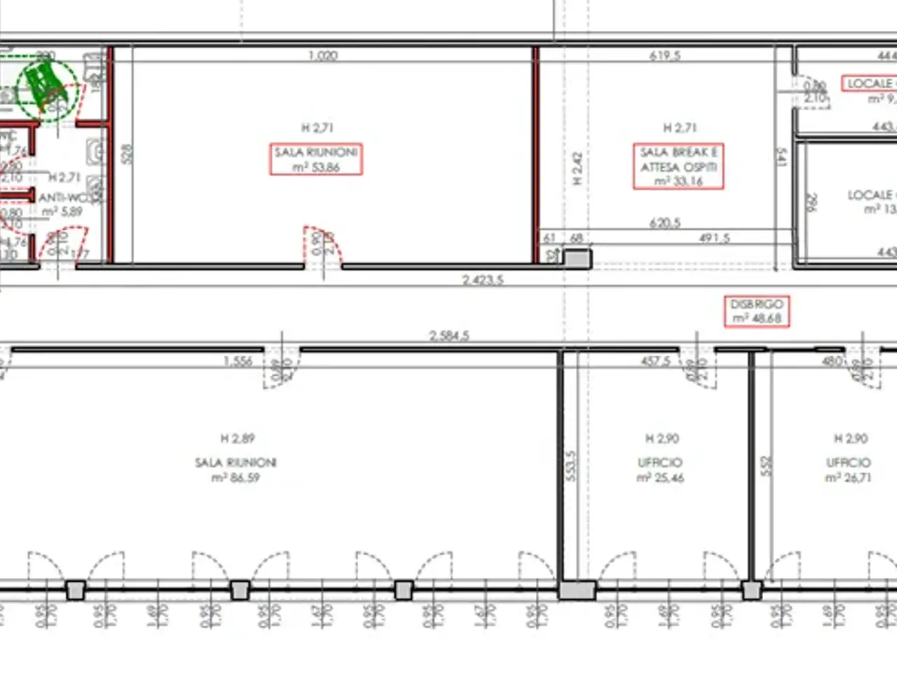 Ufficio in Via Enrico Fermi, Verona, {3} - Planimetria 1