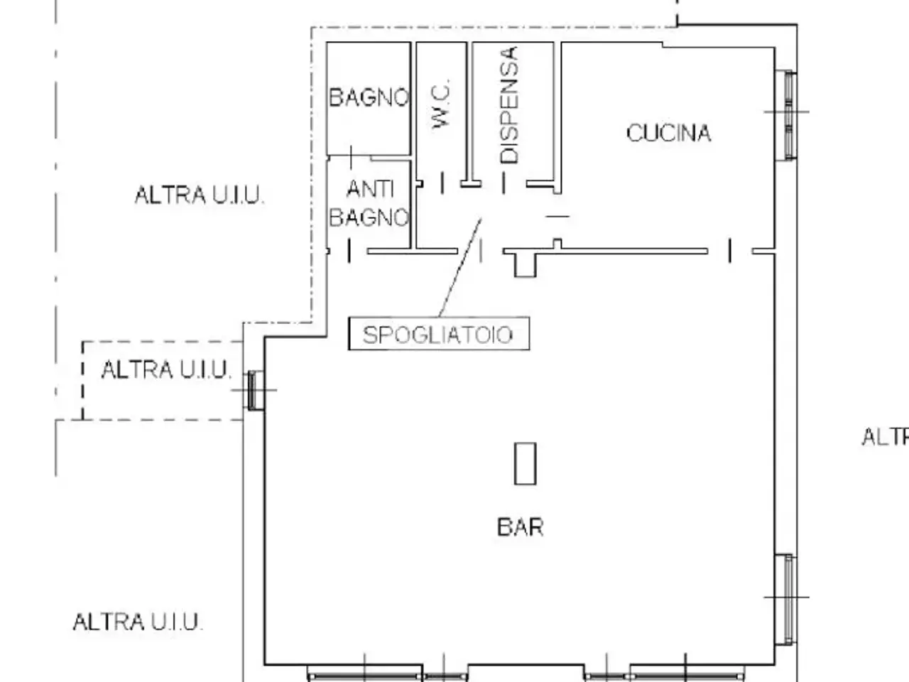 Negozio in Via Cesare Battisti 1, Mercenasco, {3} - Planimetria 1