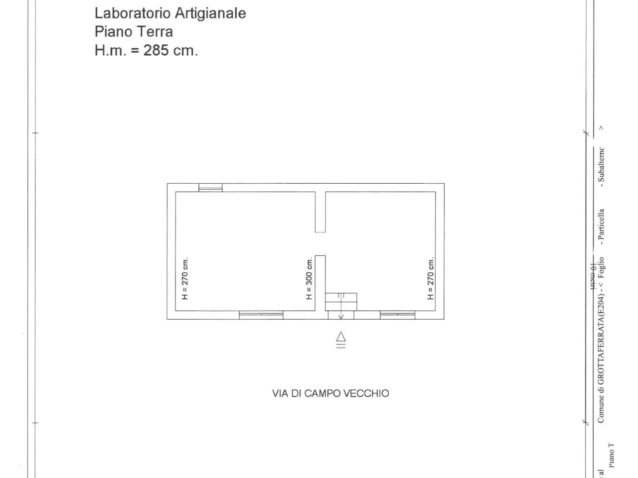 Laboratorio in Via della Ferriera 2, Grottaferrata, {3} - Planimetria 1