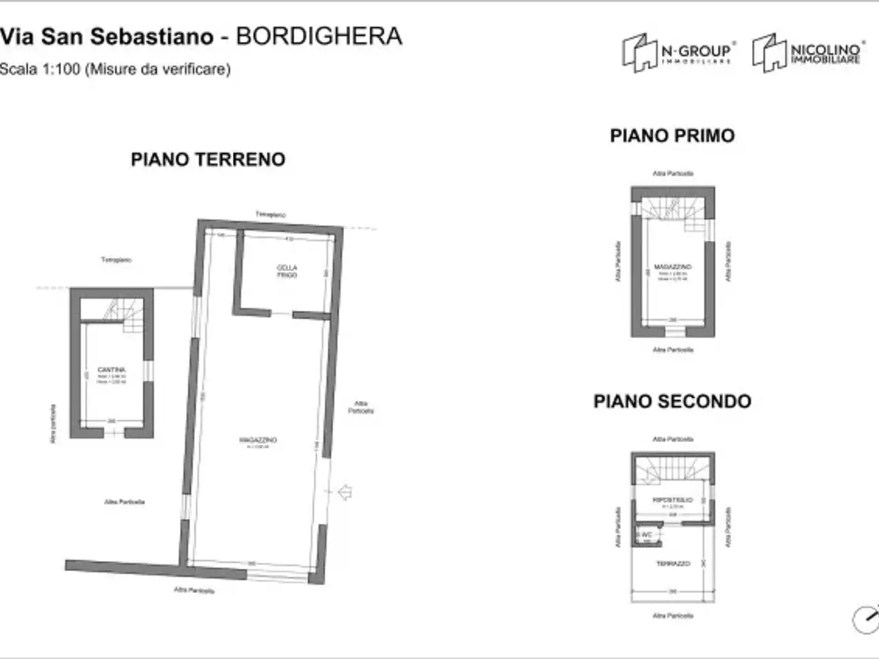 Magazzino in Via San Sebastiano, Bordighera, {3} - Planimetria 1