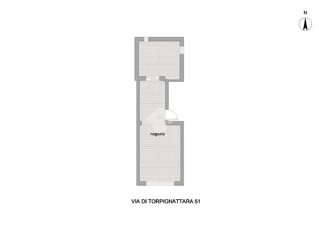 Negozio in Via di Tor Pignattara 51, Roma, {3} - Planimetria 1