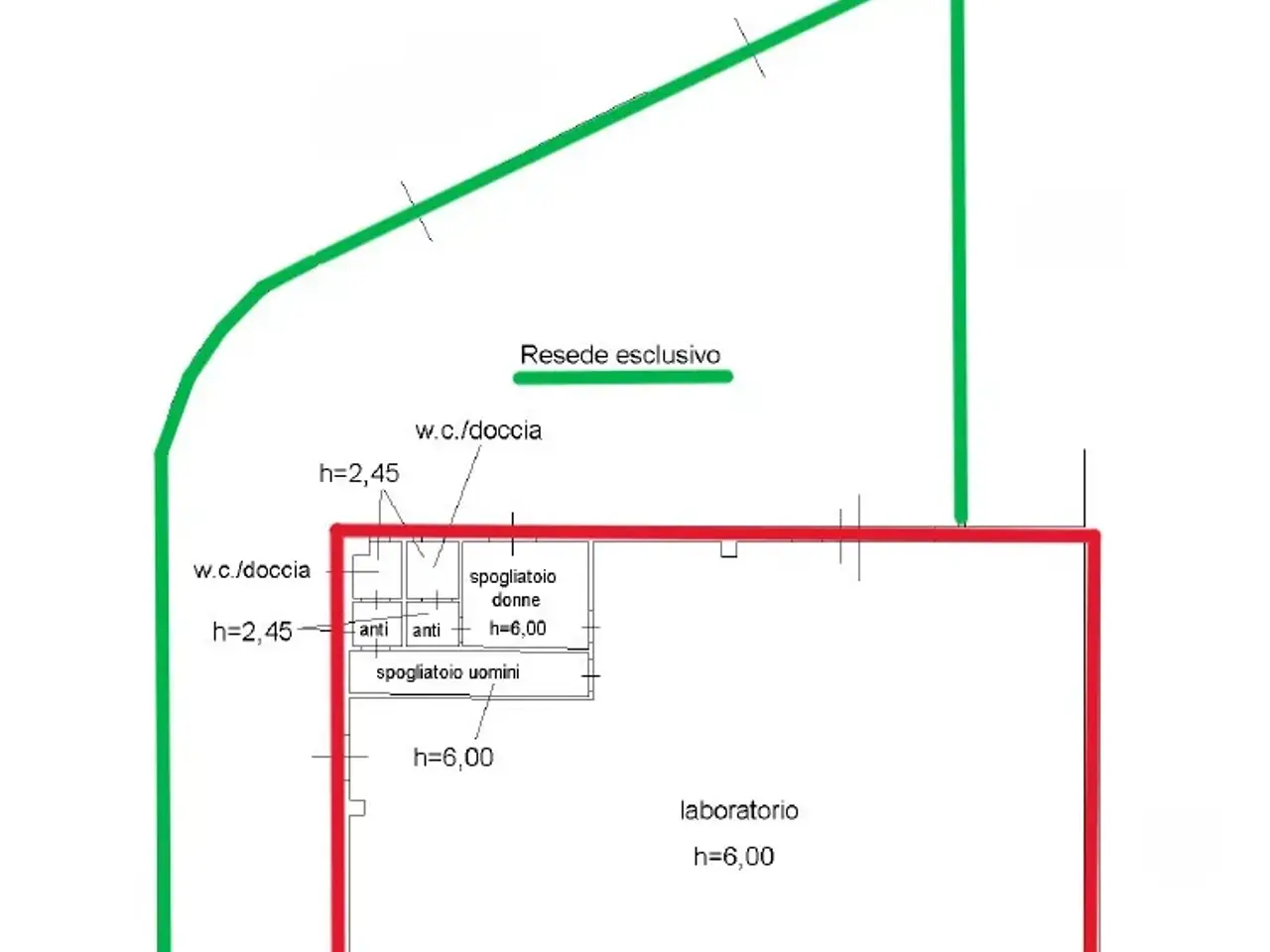 Capannone in , Calcinaia, {3} - Planimetria 1