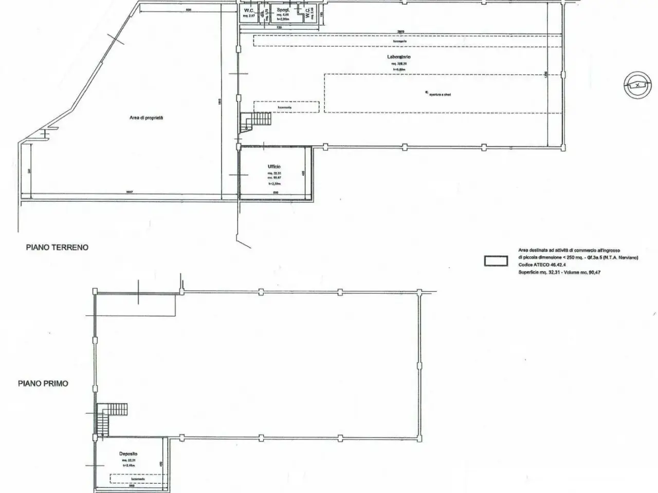 Capannone in Via Bergamina, Nerviano, {3} - Planimetria 1
