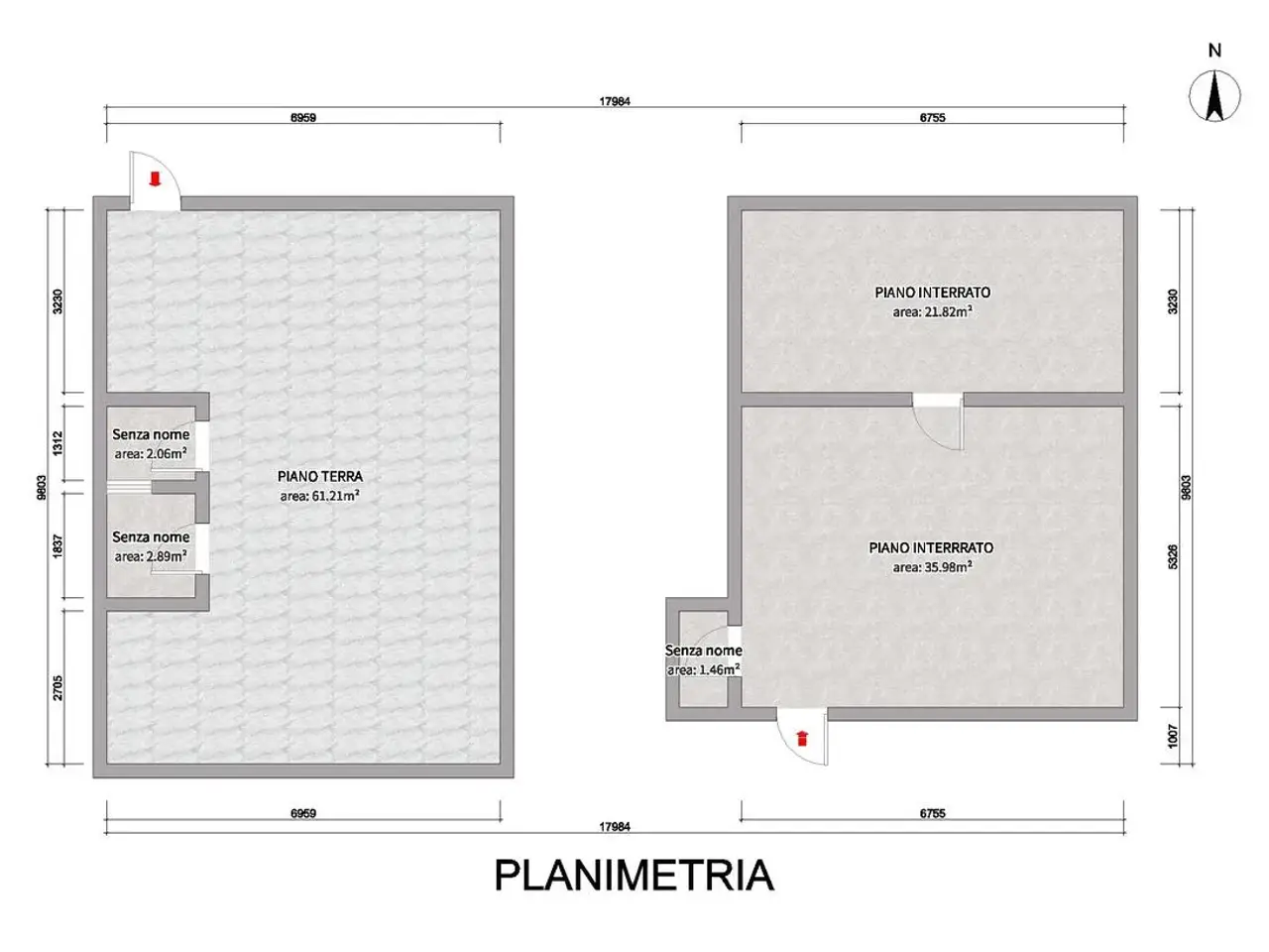 Negozio in Via Kennedy 4217, San Giorgio In Bosco, {3} - Planimetria 1