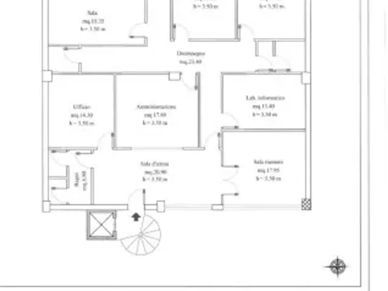 Ufficio in Via Acquasanta 31, Salerno, {3} - Planimetria 1