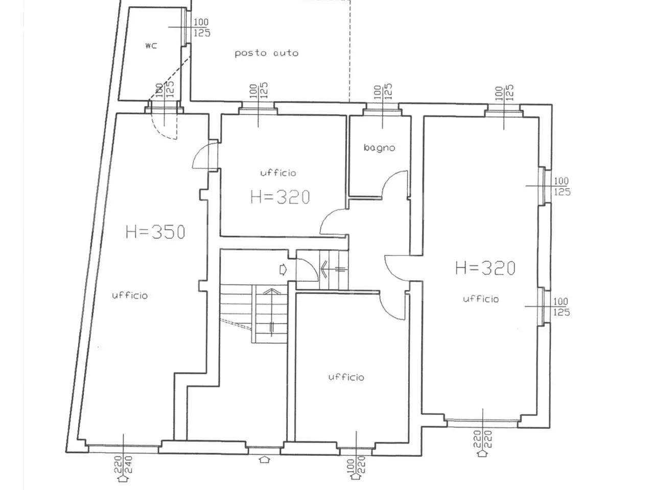 Ufficio in Via Ponchielli 21, Lecco, {3} - Planimetria 1