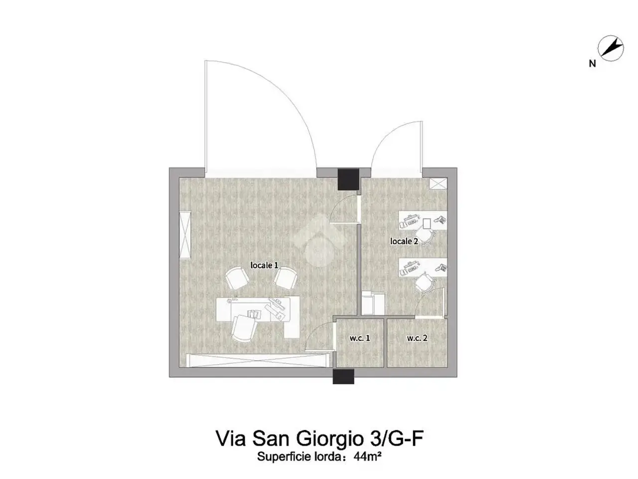Negozio in Via S. Giorgio 3, Triggiano, {3} - Planimetria 1