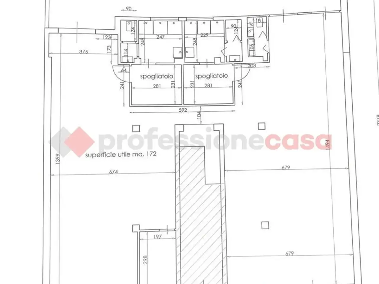 Palestra in Via Gioacchino Rossini 34, Pulsano, {3} - Planimetria 1