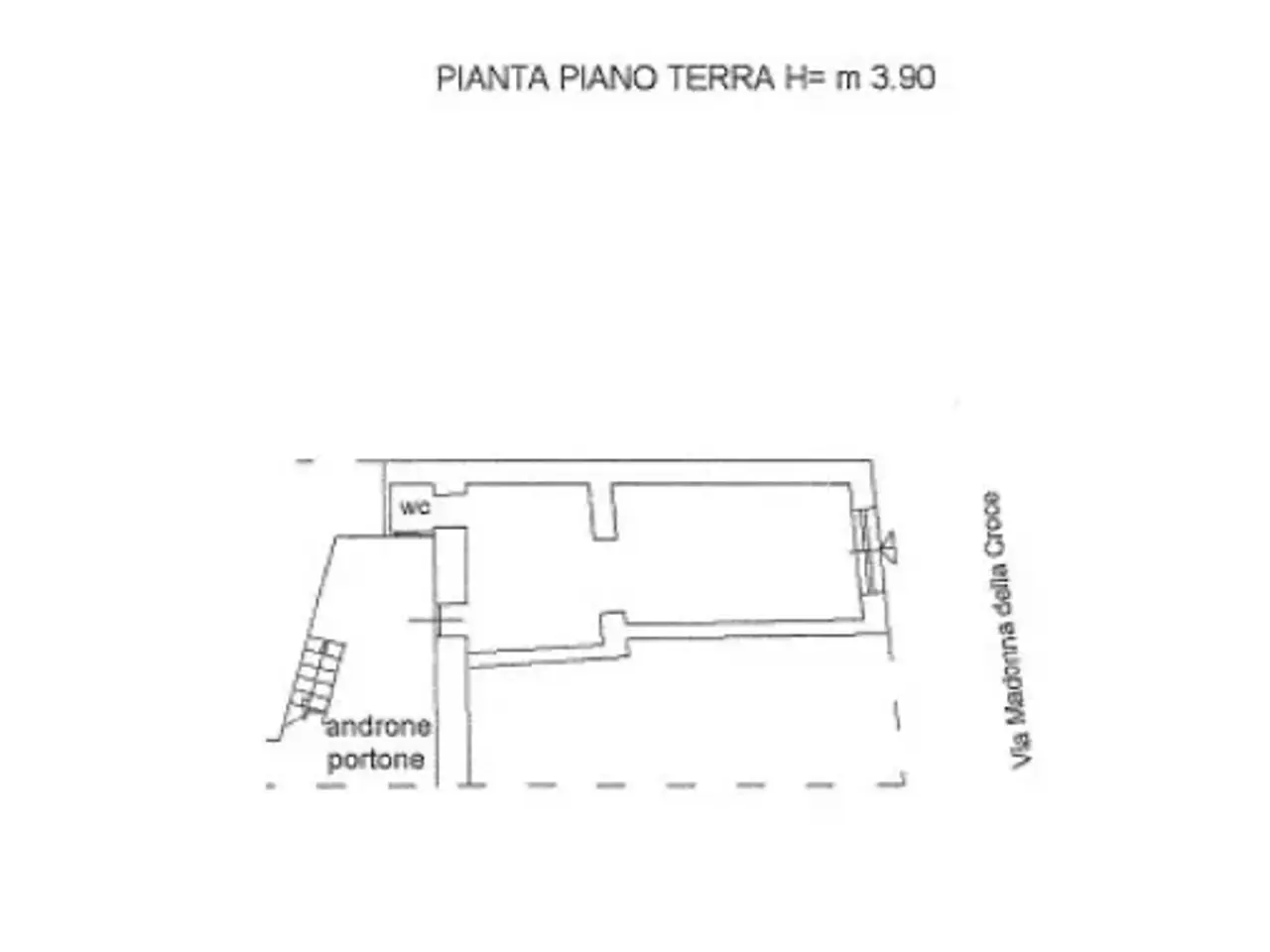 Negozio in Via Madonna della Croce, Barletta, {3} - Planimetria 1
