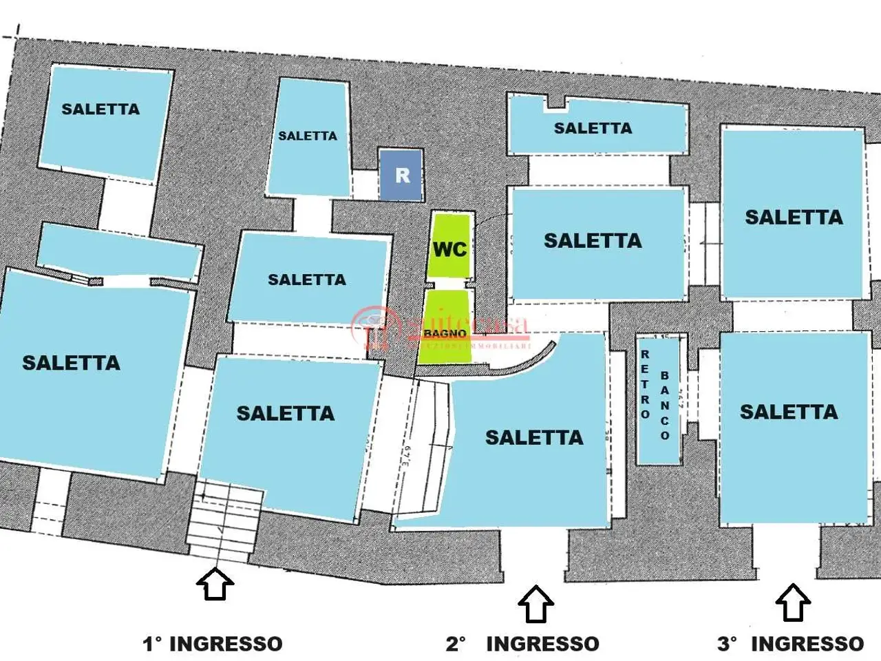 Negozio in Via Lagalante, Trani, {3} - Planimetria 1