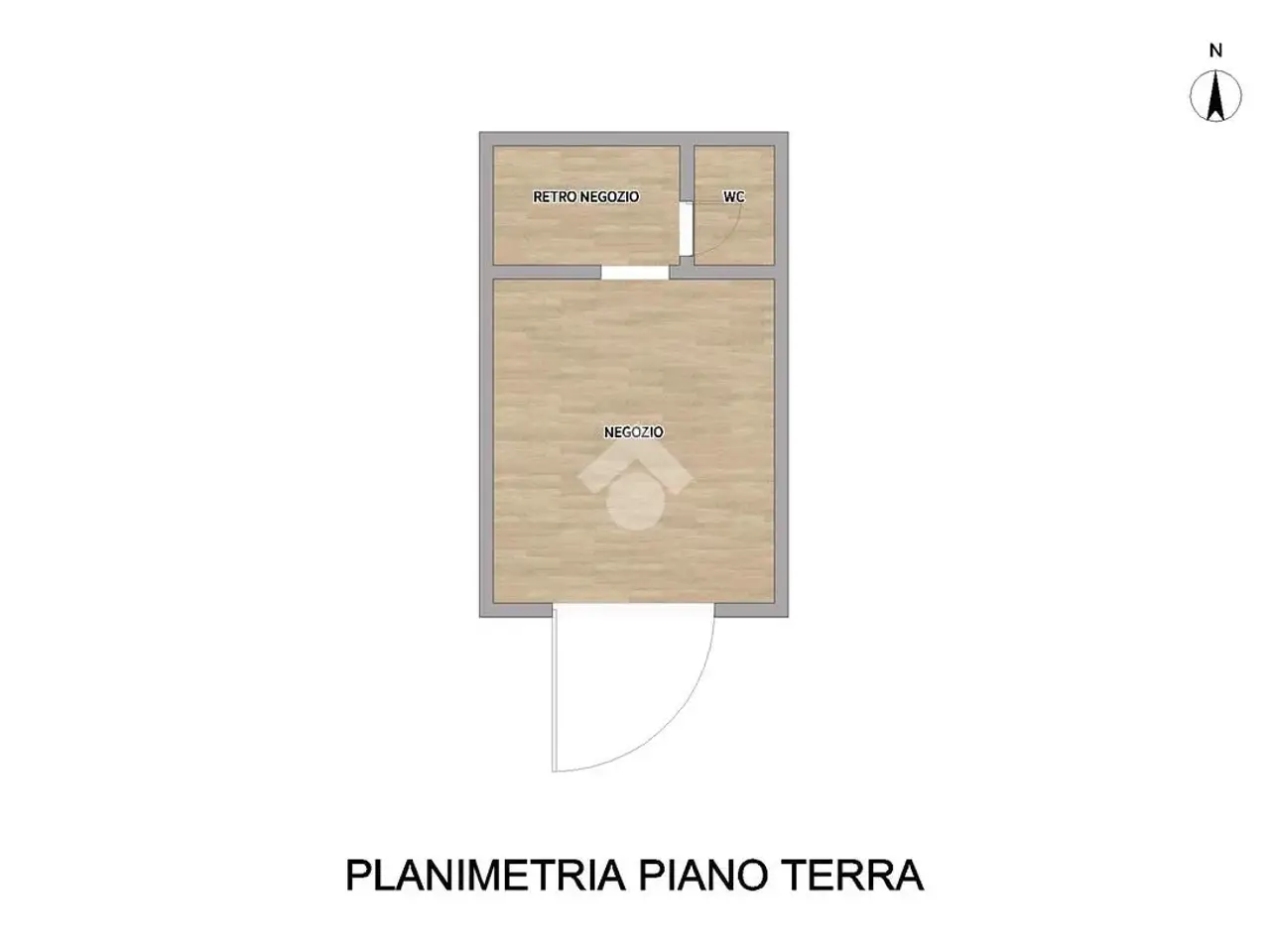 Negozio in Via Martiri Libertà 36, Monticelli D'Ongina, {3} - Planimetria 1