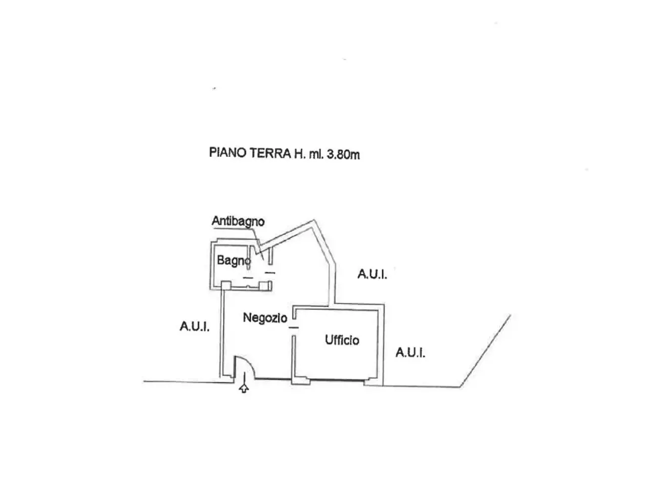 Negozio in Via Camillo Benso Cavour 41, Mariano Comense, {3} - Planimetria 1