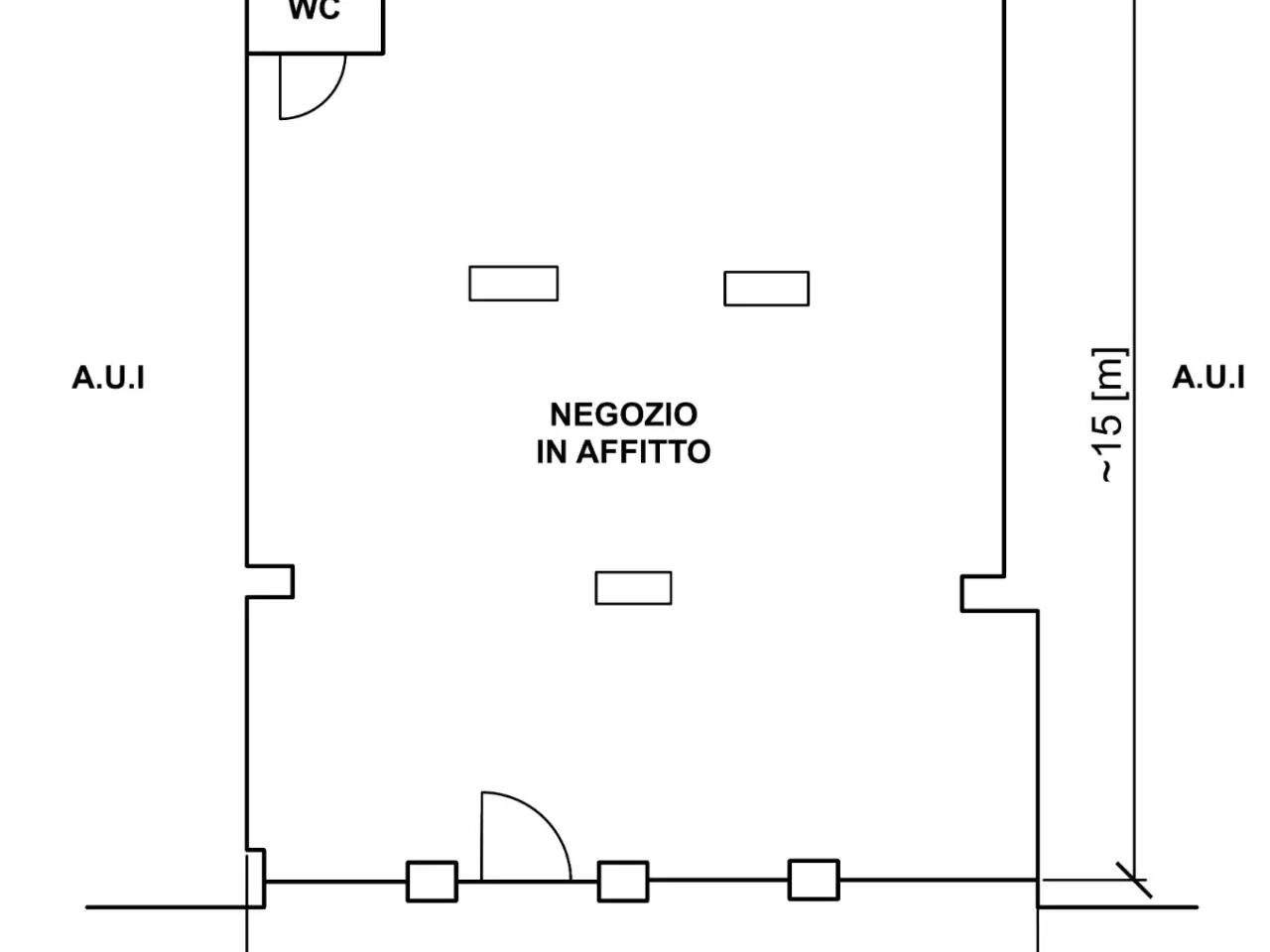 Immobile commerciale in Via Vittoria 43a, Mussolente, {3} - Planimetria 1