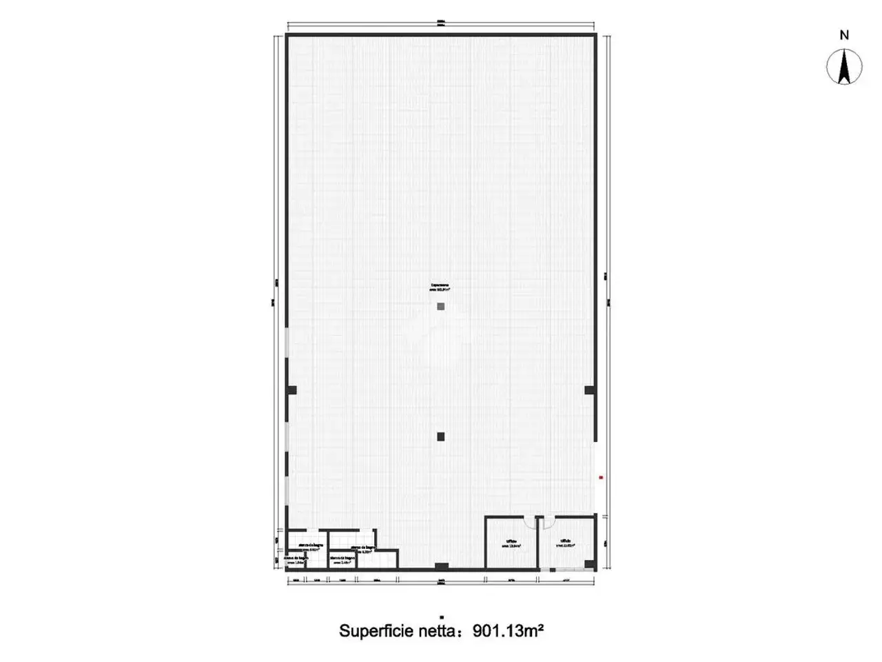 Capannone in Via San Lorenzo 34, Villa Carcina, {3} - Planimetria 1