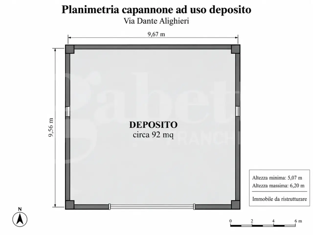 Capannone in Via Dante Alighieri Snc, Scafati, {3} - Planimetria 1