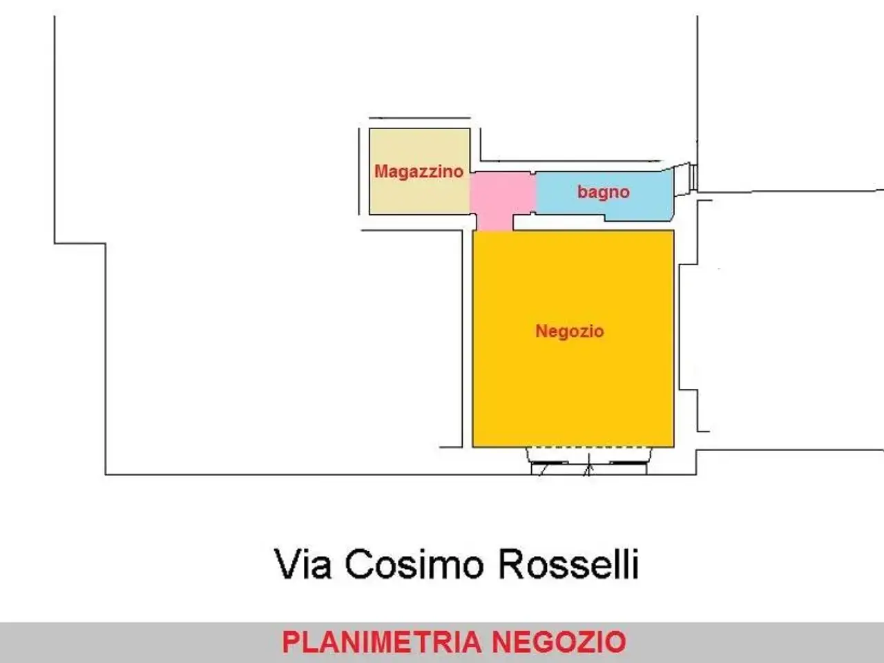 Ufficio in Via Cosimo Rosselli, Firenze, {3} - Planimetria 1
