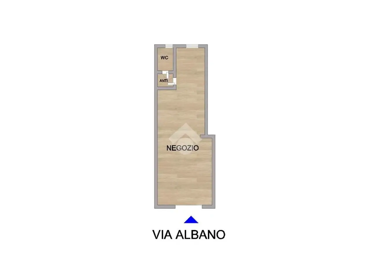 Negozio in Via Albano 38, Roma, {3} - Planimetria 1