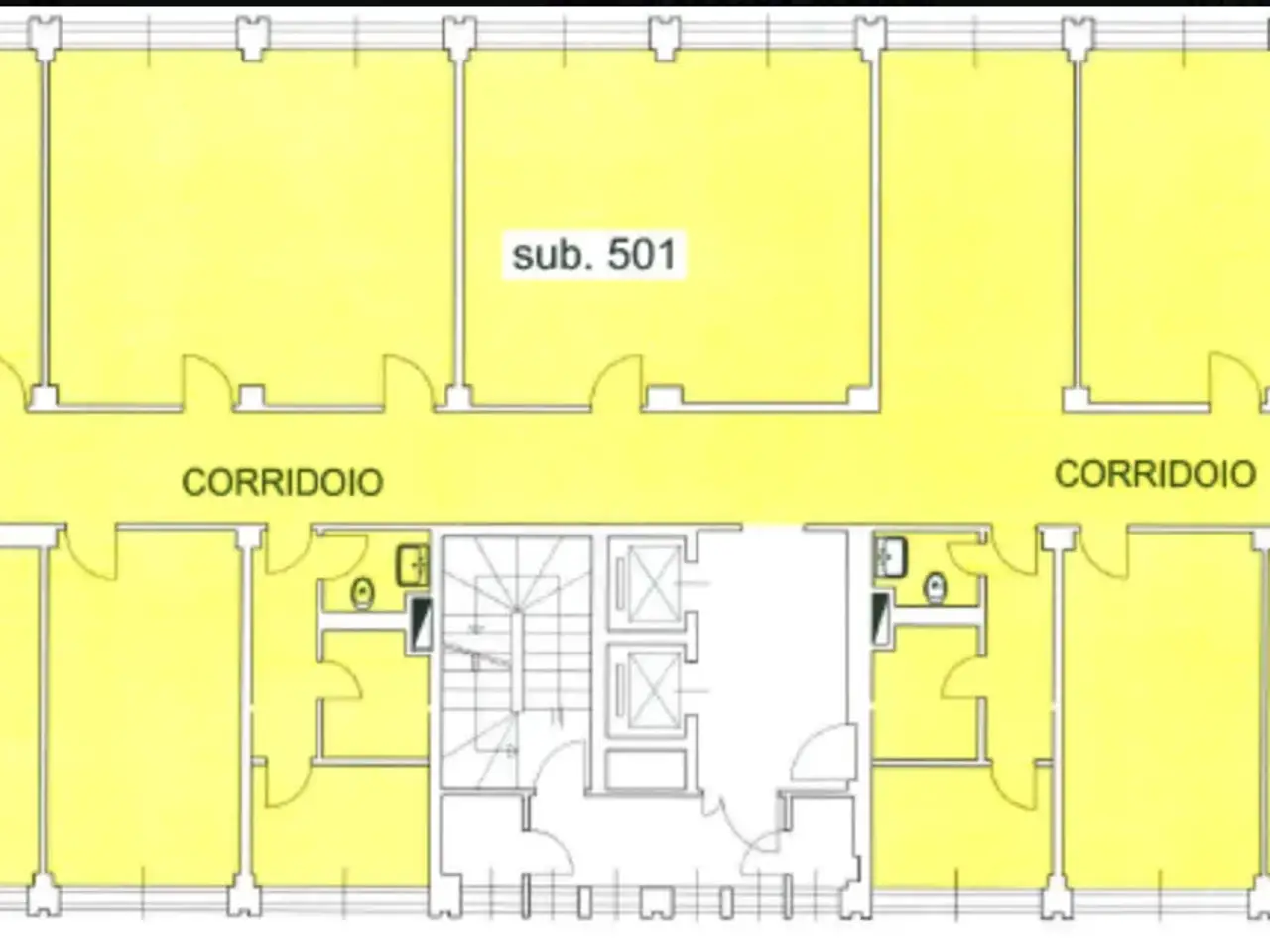 Ufficio in Via Valassina 24, Milano, {3} - Planimetria 1