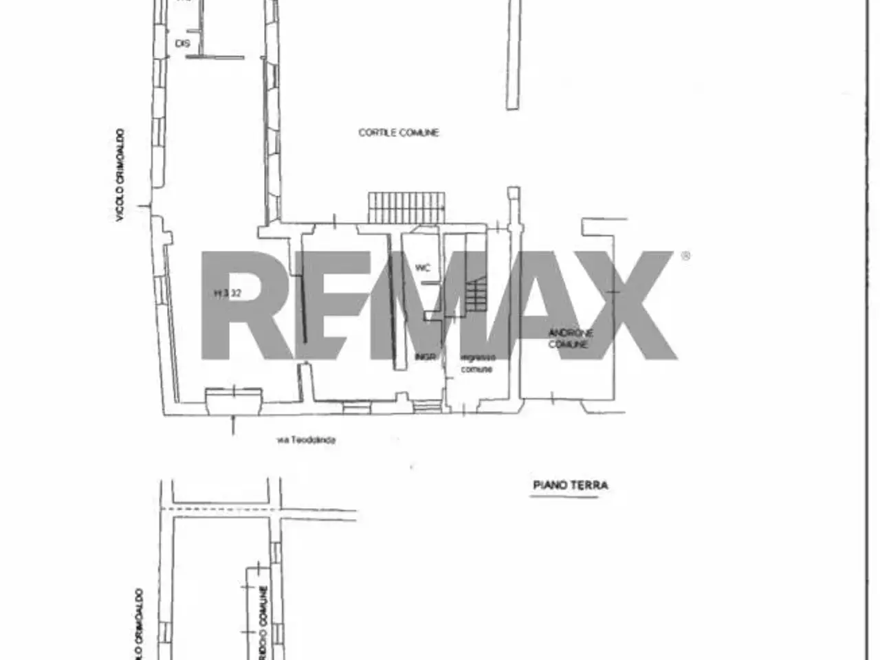 Ufficio in Via Teodolinda 30, Pavia, {3} - Planimetria 1