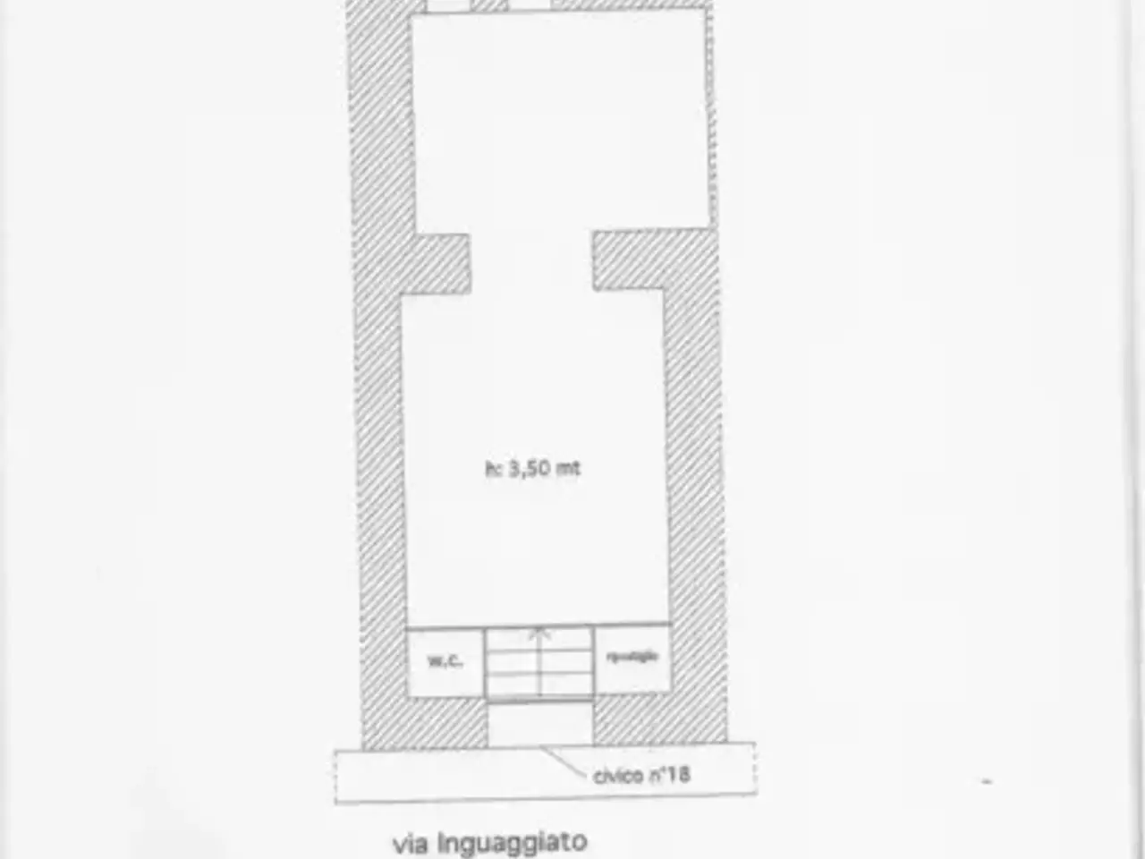Magazzino in Via Raffaele Inguaggiato, Termini Imerese, {3} - Planimetria 1