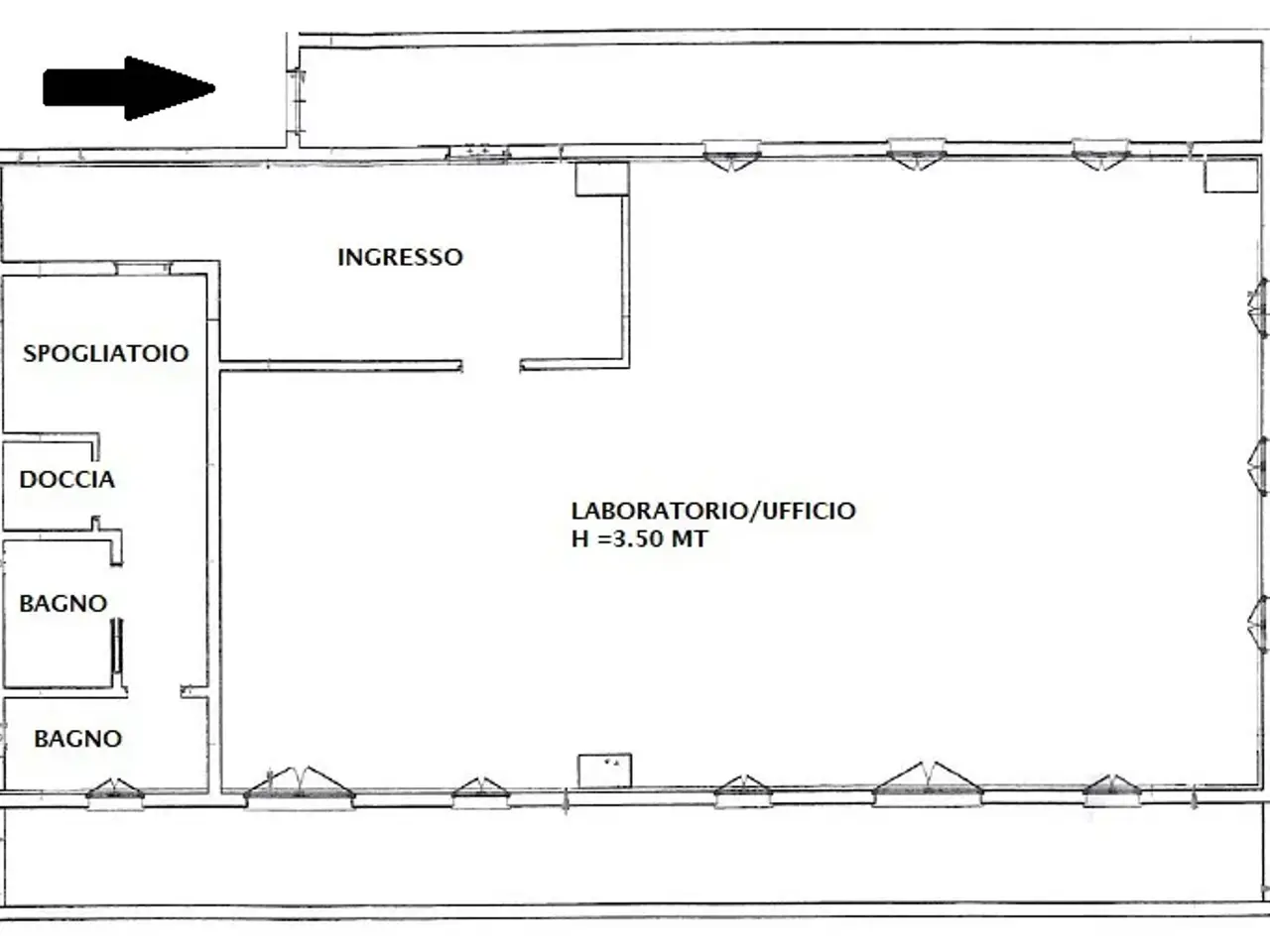 Ufficio in Via Legnano  10, Cornaredo, {3} - Planimetria 1