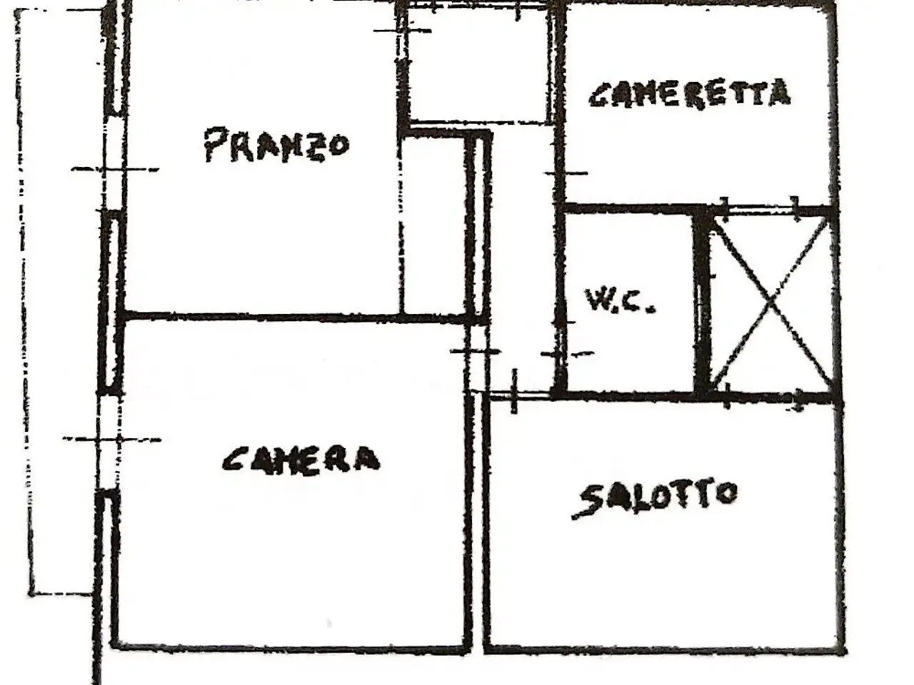 Quadrilocale in vendita, Via Firenze 28, Partinico - Planimetria 1
