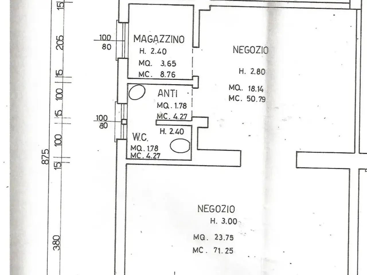 Negozio in Corso delle Terme, Montegrotto Terme - Planimetria 1