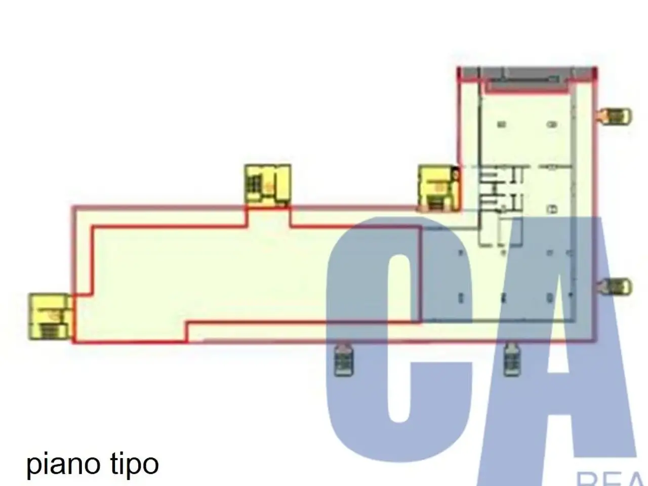 Ufficio in Strada Milano Fiori, Assago, {3} - Planimetria 1