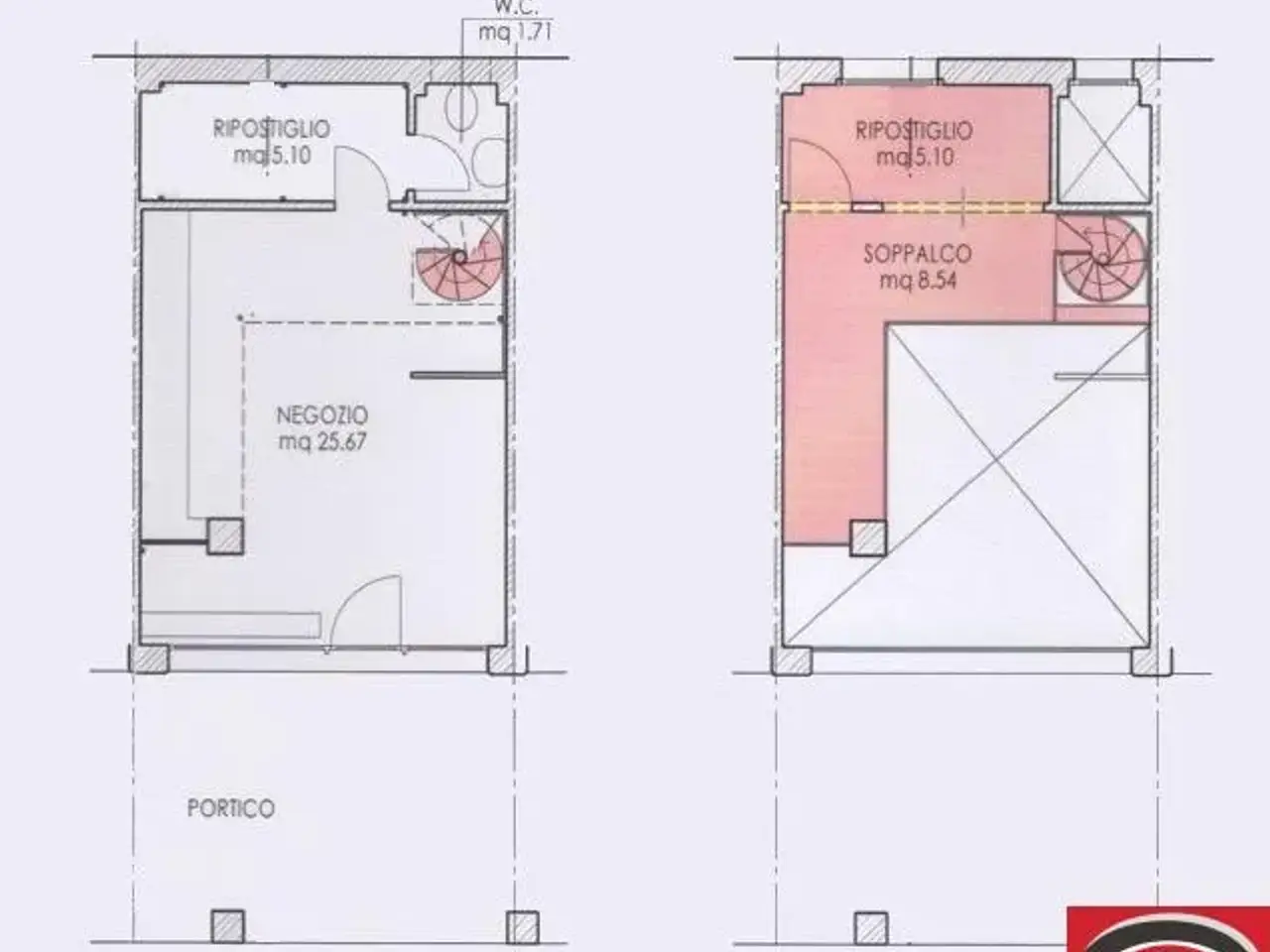 Negozio in , Forlimpopoli, {3} - Planimetria 1