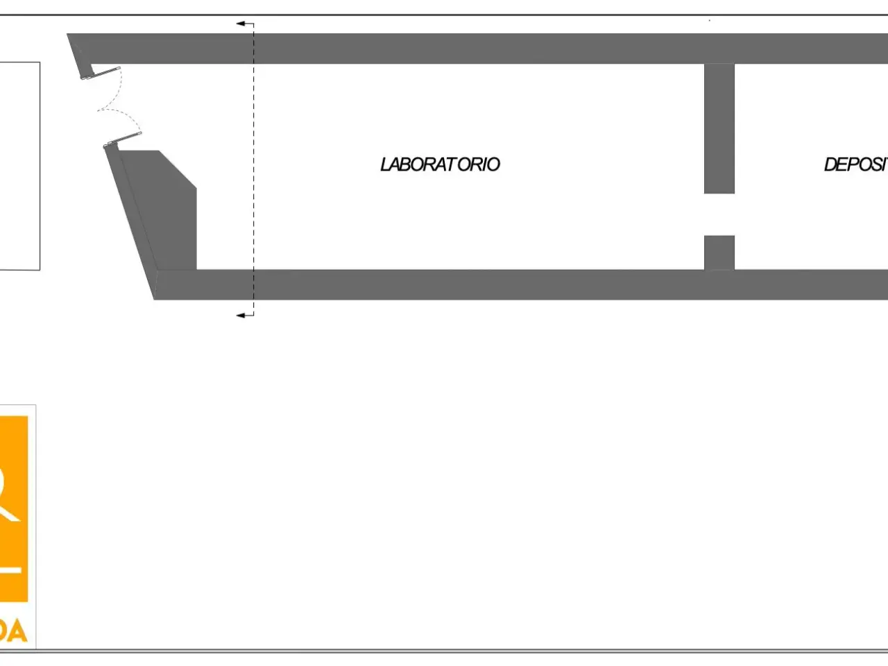 Magazzino in Via Aurelio Saffi 34, Albano Laziale, {3} - Planimetria 1