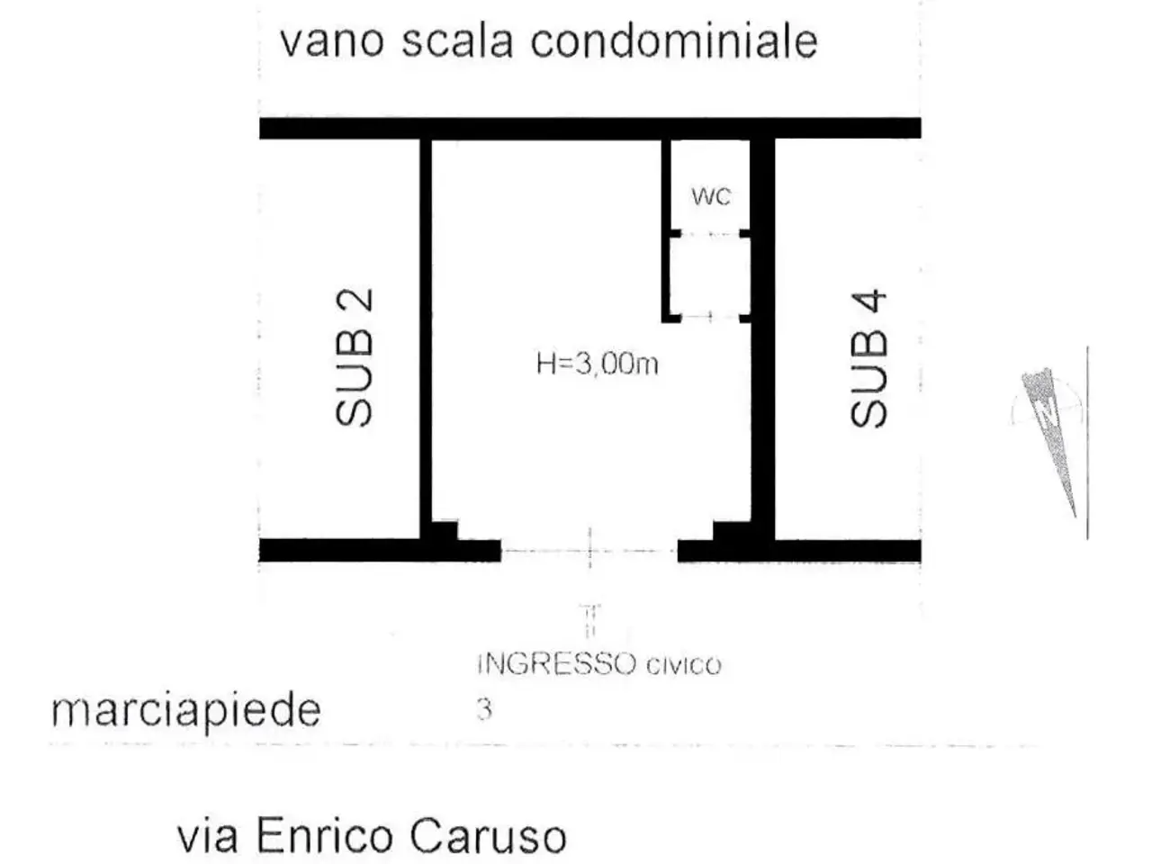 Negozio in Via Enrico Caruso 34, Caserta, {3} - Planimetria 1