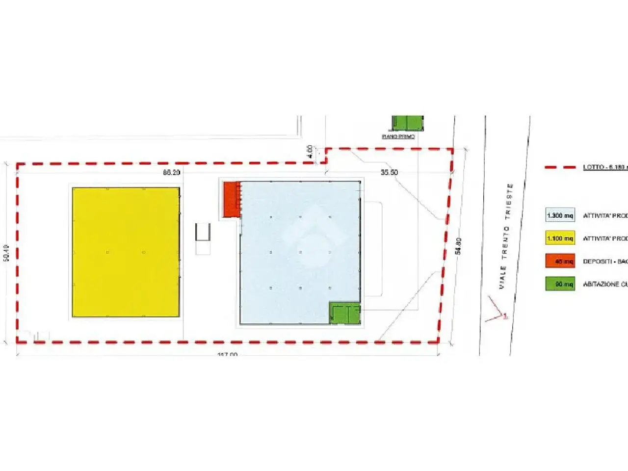 Capannone in Via Filippo Turati 1, Sant'Angelo Lodigiano, {3} - Planimetria 1