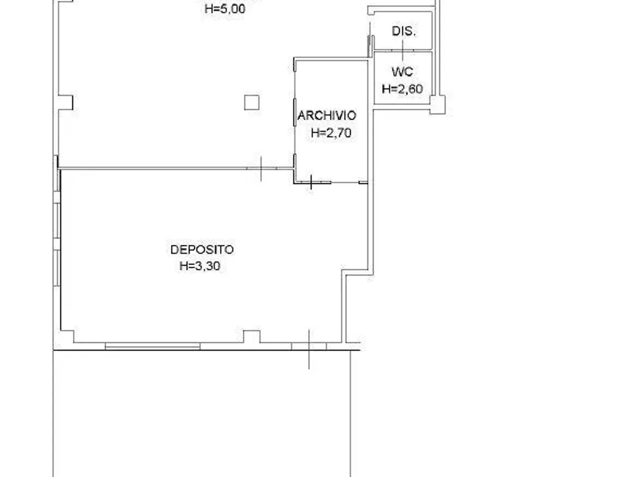 Negozio in Via Vittorio Emanuele Orlando, Parma, {3} - Planimetria 1
