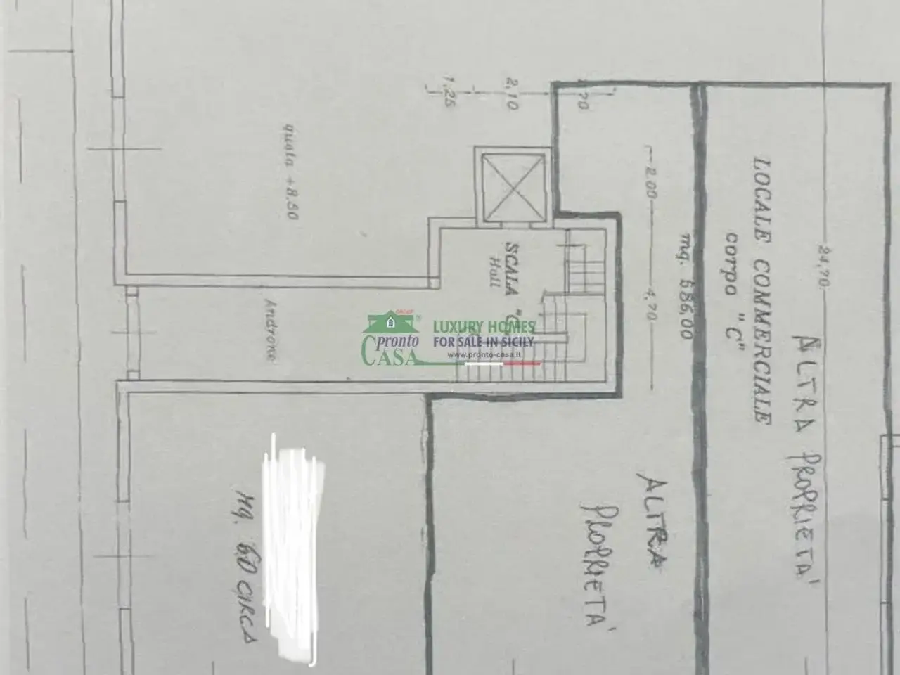 Locale commerciale in Via Trapani Rocciola 3/B, Modica, {3} - Planimetria 1