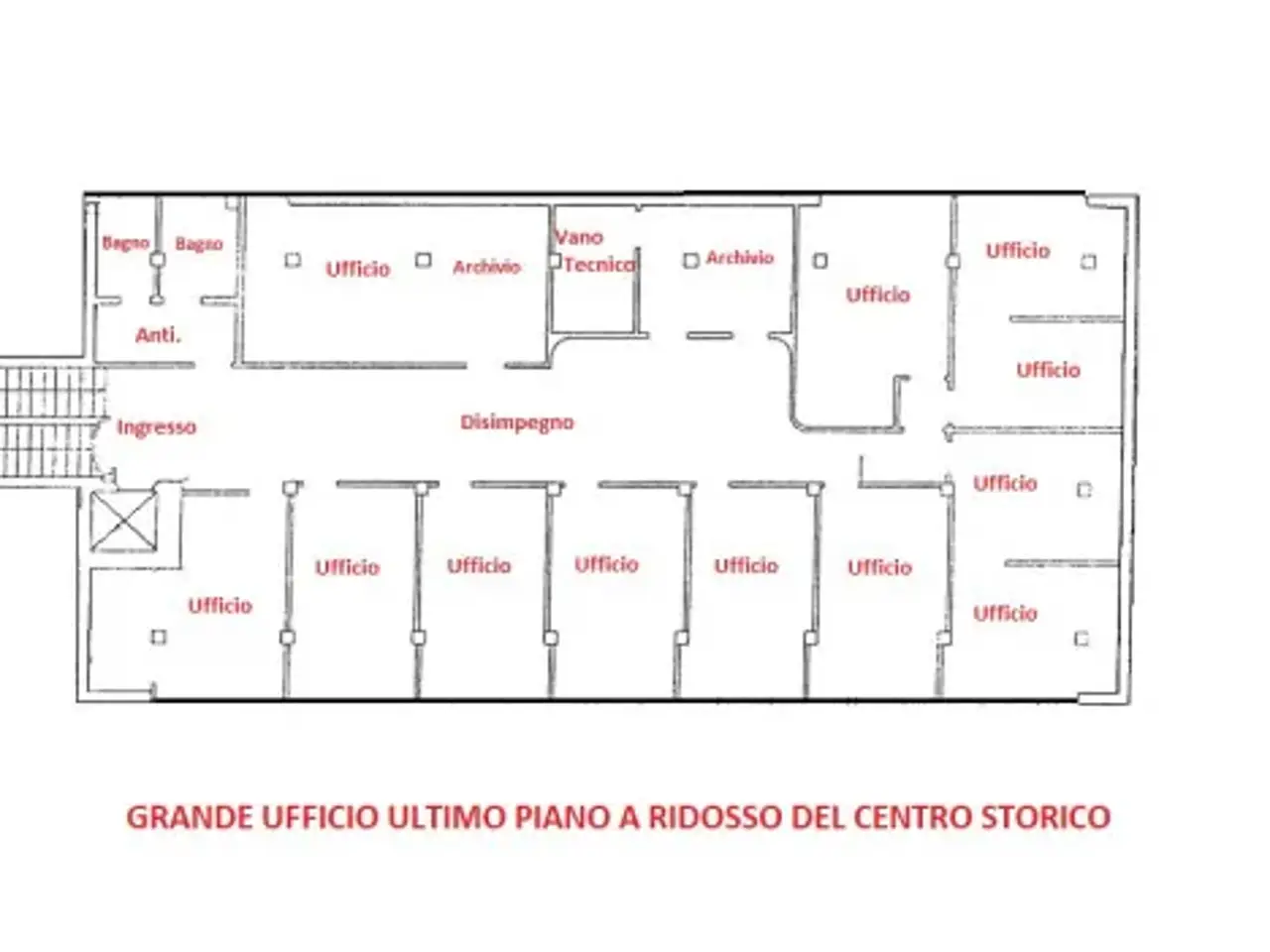Ufficio in Viale Roma, Vicenza, {3} - Planimetria 1