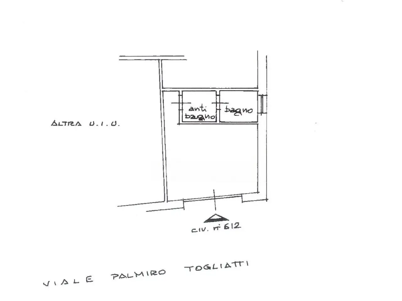 Negozio in Viale Palmiro Togliatti 612, Roma, {3} - Planimetria 1