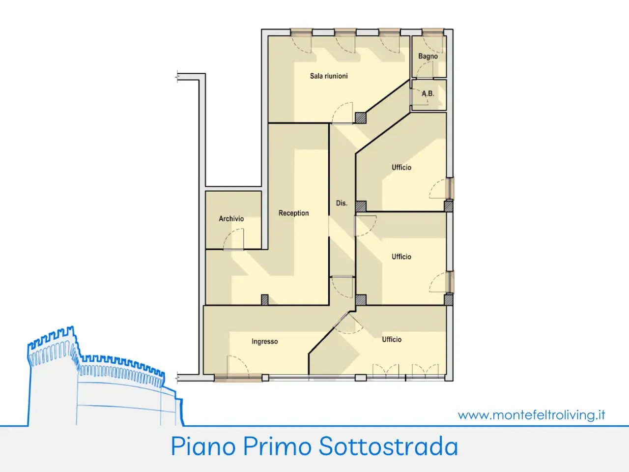 Ufficio in Corso Roma 123, Lunano, {3} - Planimetria 1