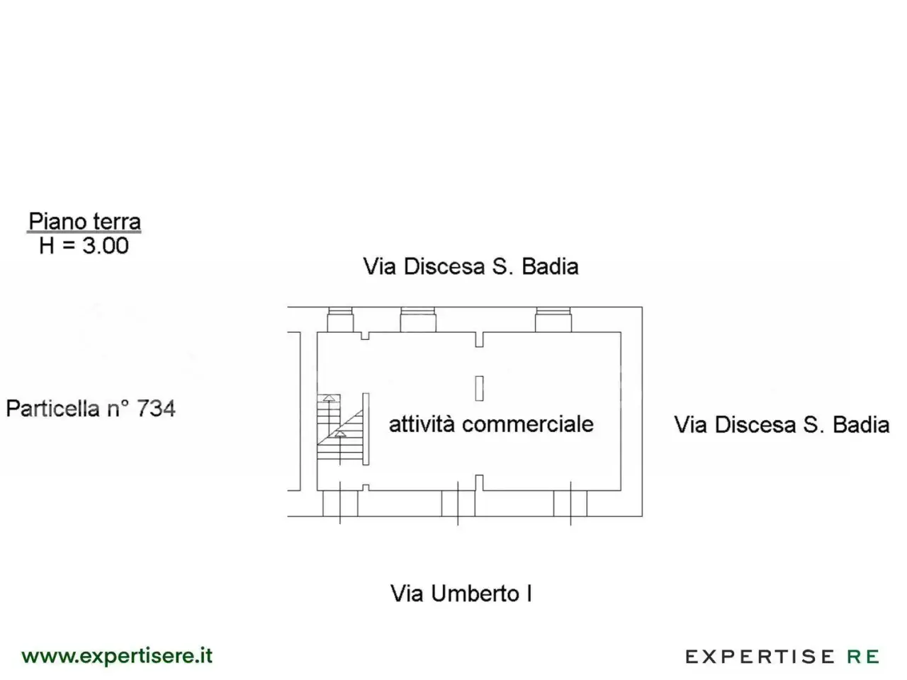 Locale commerciale in Via Umberto I 17, San Mauro Castelverde, {3} - Planimetria 1